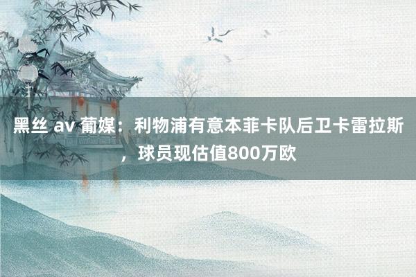 黑丝 av 葡媒：利物浦有意本菲卡队后卫卡雷拉斯，球员现估值800万欧