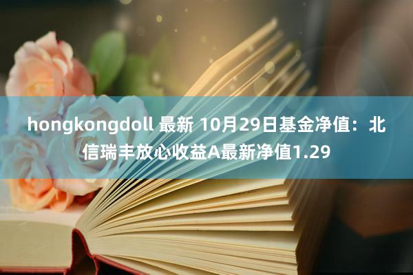 hongkongdoll 最新 10月29日基金净值：北信瑞丰放心收益A最新净值1.29