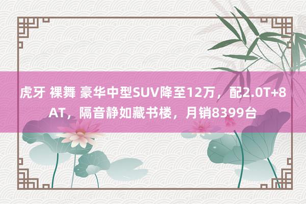 虎牙 裸舞 豪华中型SUV降至12万，配2.0T+8AT，隔音静如藏书楼，月销8399台