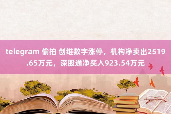 telegram 偷拍 创维数字涨停，机构净卖出2519.6