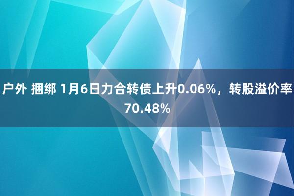 户外 捆绑 1月6日力合转债上升0.06%，转股溢价率70.