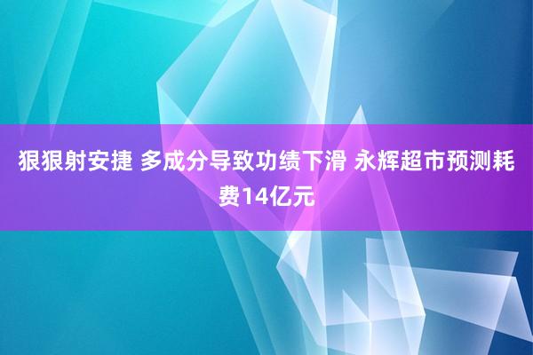 狠狠射安捷 多成分导致功绩下滑 永辉超市预测耗费14亿元