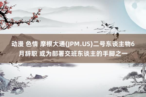 动漫 色情 摩根大通(JPM.US)二号东谈主物6月辞职 或