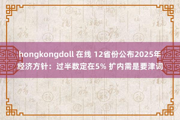 hongkongdoll 在线 12省份公布2025年经济方针：过半数定在5% 扩内需是要津词