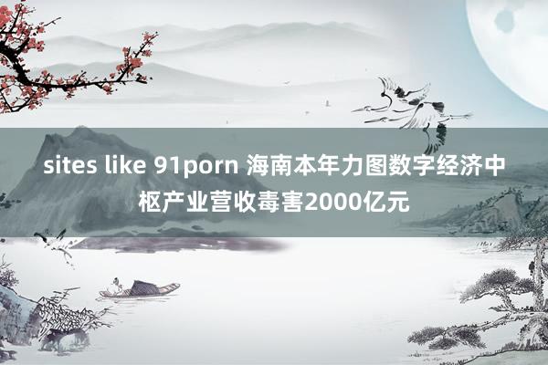 sites like 91porn 海南本年力图数字经济中枢