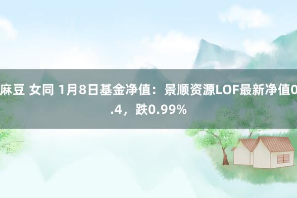 麻豆 女同 1月8日基金净值：景顺资源LOF最新净值0.4，跌0.99%