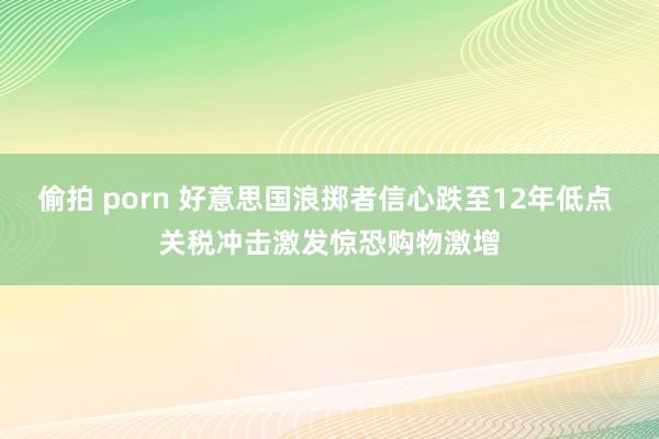 偷拍 porn 好意思国浪掷者信心跌至12年低点 关税冲击激发惊恐购物激增